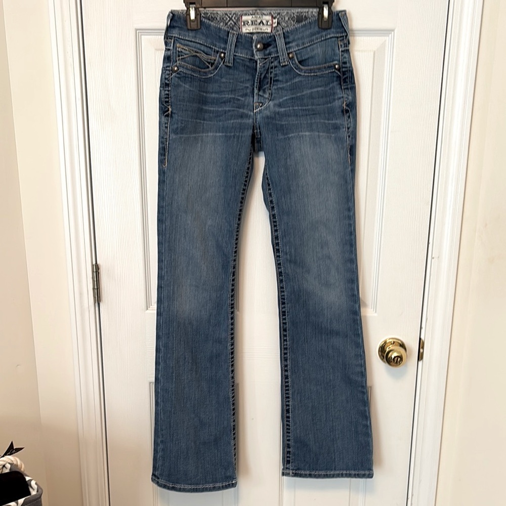 Ariat Women's Boot Cut R.E.A.L. Denim Jeans Sz.27
31” Inseam